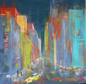 New York, 80 x 80 Acryl